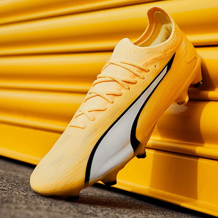 Ultra Ultimate FG/AG - Jaune Enflammé/Blanc Puma/Noir Puma