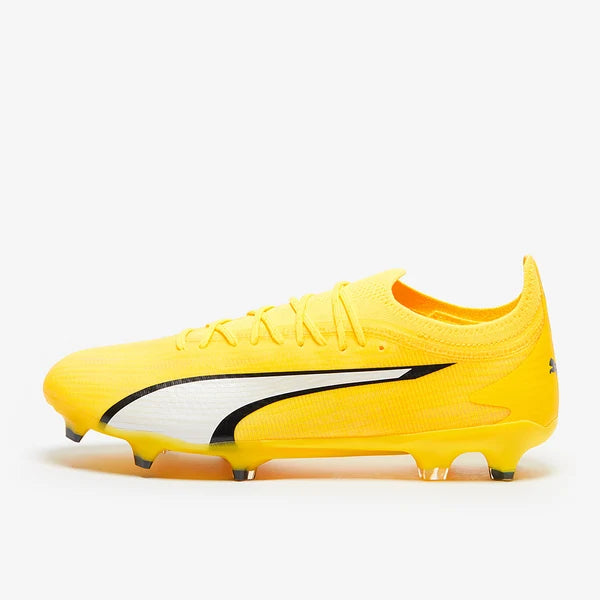 Ultra Ultimate FG/AG - Jaune Enflammé/Blanc Puma/Noir Puma
