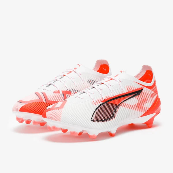 Ultra 5 Ultimate FG - Blanc Puma/Noir Puma/Rouge Eclatant