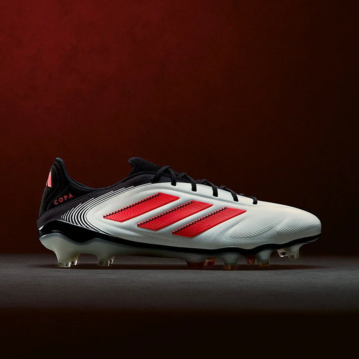 Copa Icon III FG Elite Cuir - Blanc/Rouge Lucide/Noir