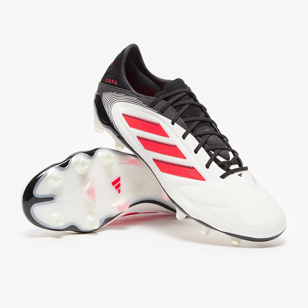 Copa Icon III FG Elite Cuir - Blanc/Rouge Lucide/Noir