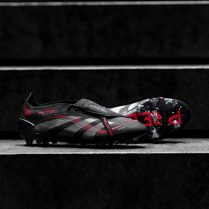 Predator 24 Tongue FG Elite - Rouge sombre / Noir / Gris