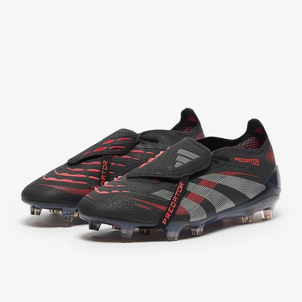 Predator 24 Tongue FG Elite - Rouge sombre / Noir / Gris