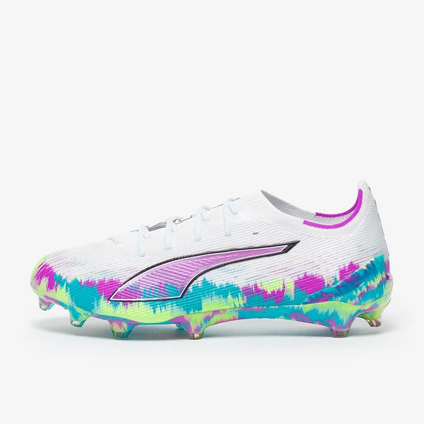 Ultra 6 Ultimate Brilliance FG - Blanc Puma/Pomme Fizzy/Aqua Vif/Magenta Pur