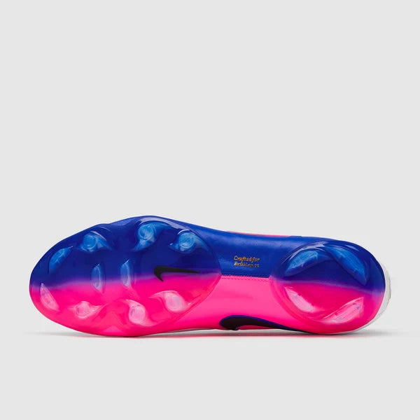 Tiempo Maestro FG Elite - Blanc/Noir/Bleu Rapide/Rose Explosif