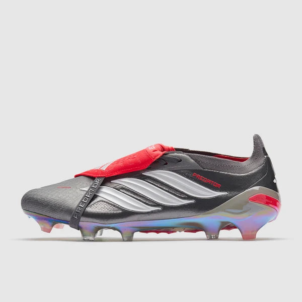 Predator 26 Tongue FG Elite - Gris / Blanc / Rouge