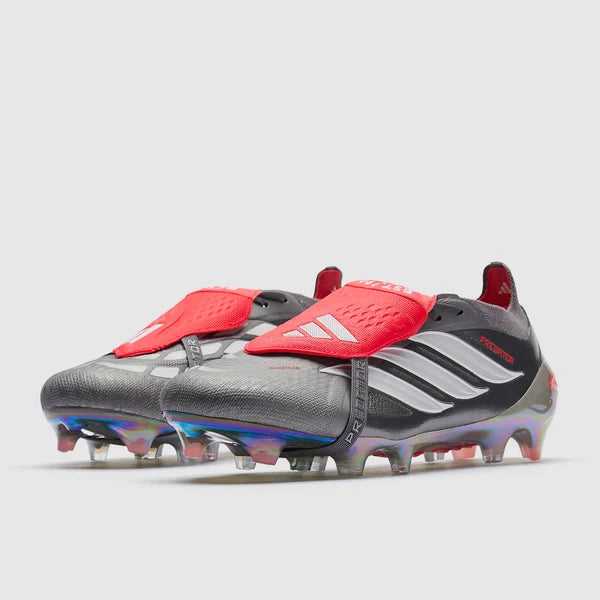 Predator 26 Tongue FG Elite - Gris / Blanc / Rouge