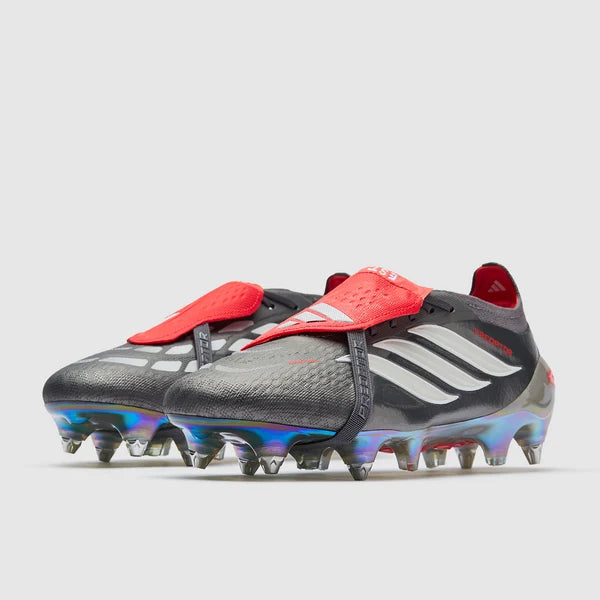 Predator 26 Tongue SG Elite - Gris / Blanc / Rouge