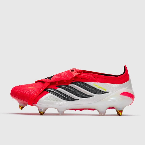 Predator 26 Tongue SG Elite - Rouge / Blanc / Jaune fluo