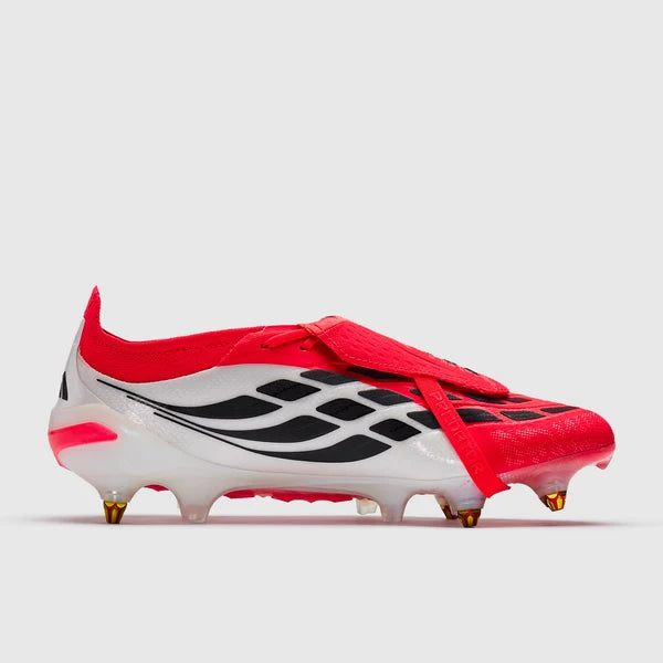 Predator 26 Tongue SG Elite - Rouge / Blanc / Jaune fluo