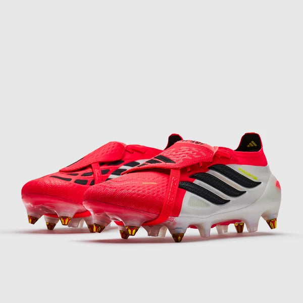 Predator 26 Tongue SG Elite - Rouge / Blanc / Jaune fluo