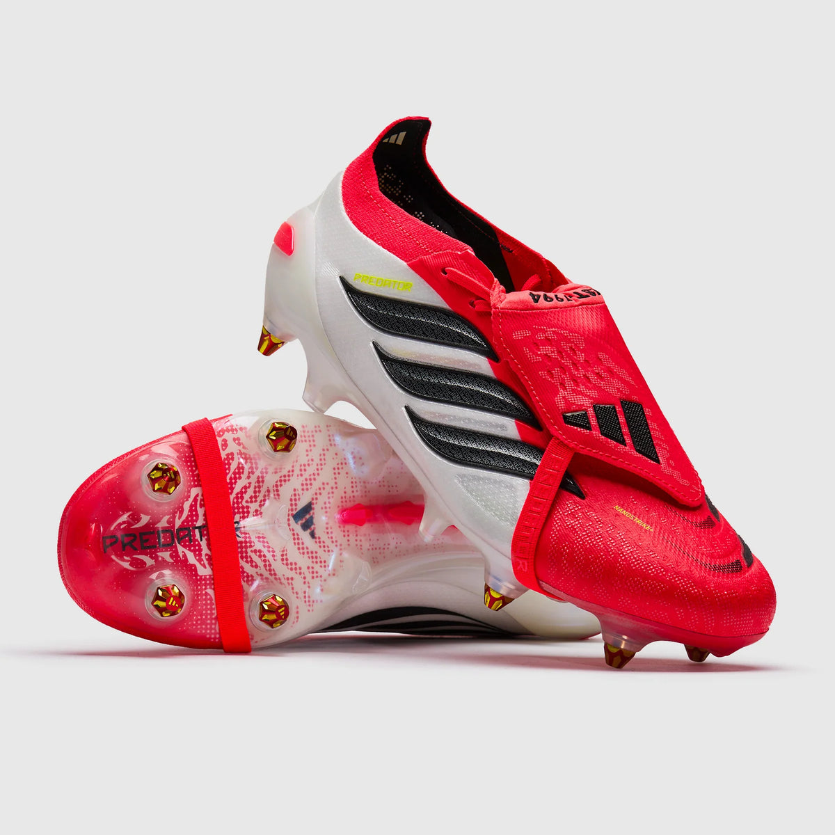 Predator 26 Tongue SG Elite - Rouge / Blanc / Jaune fluo