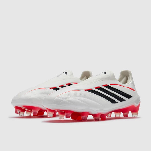 adidas Copa Pure IV Laceless Elite FG - Zéro Mét./Noir/Rouge Lucide