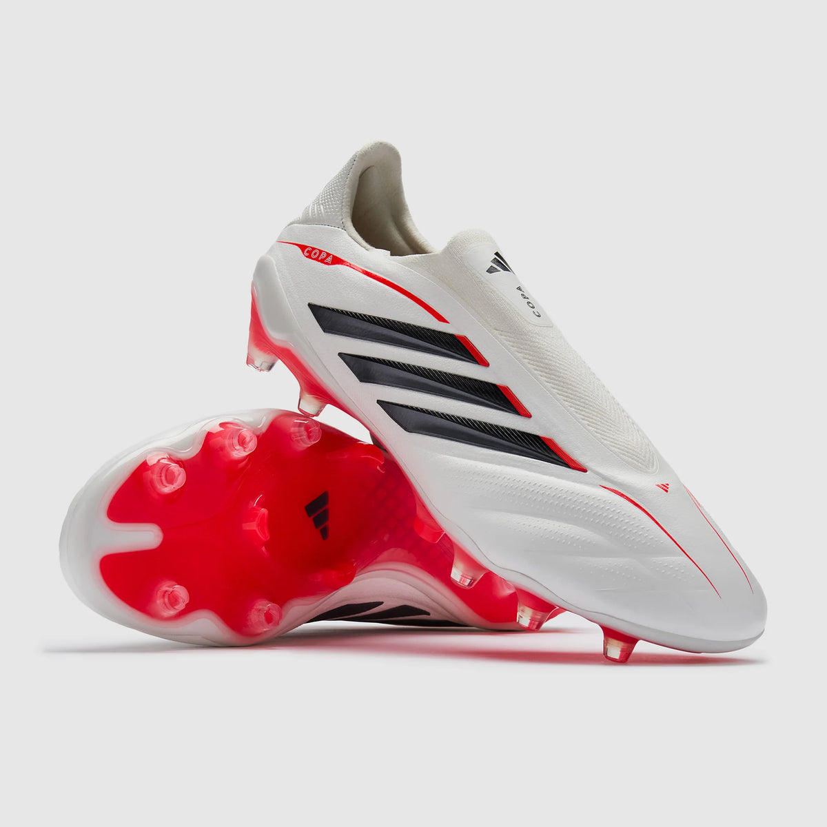 adidas Copa Pure IV Laceless Elite FG - Zéro Mét./Noir/Rouge Lucide