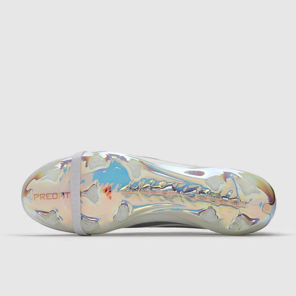 Predator 26 Tongue FG Elite - Blanc / Argenté / Bleu
