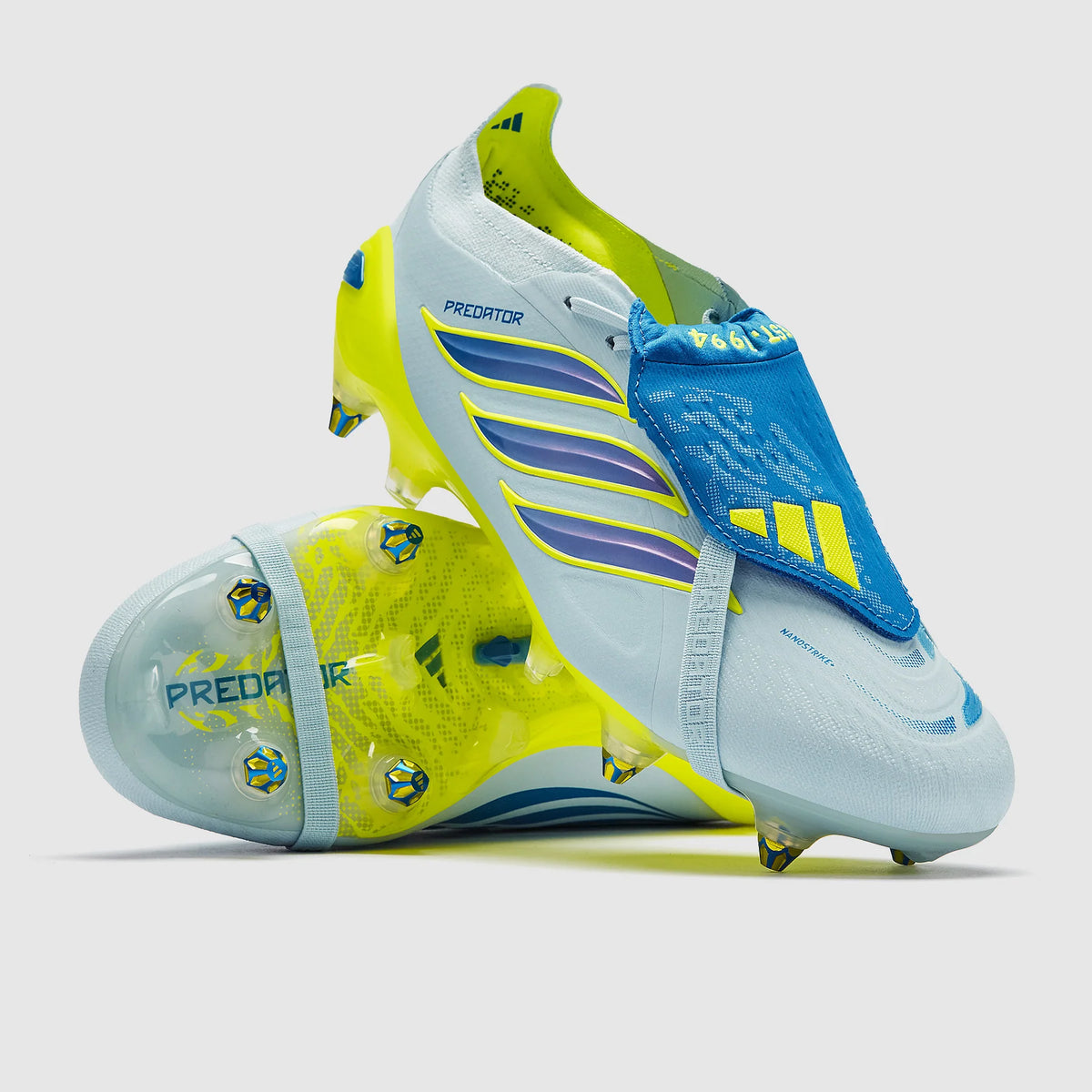 Predator 26 Tongue SG Elite - Bleu ciel / Jaune fluo