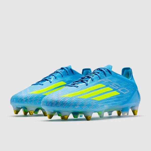 F50 SG Elite - Bleu Ray Lucide/Team Jaune Solaire/Aquamarine Lucide X2