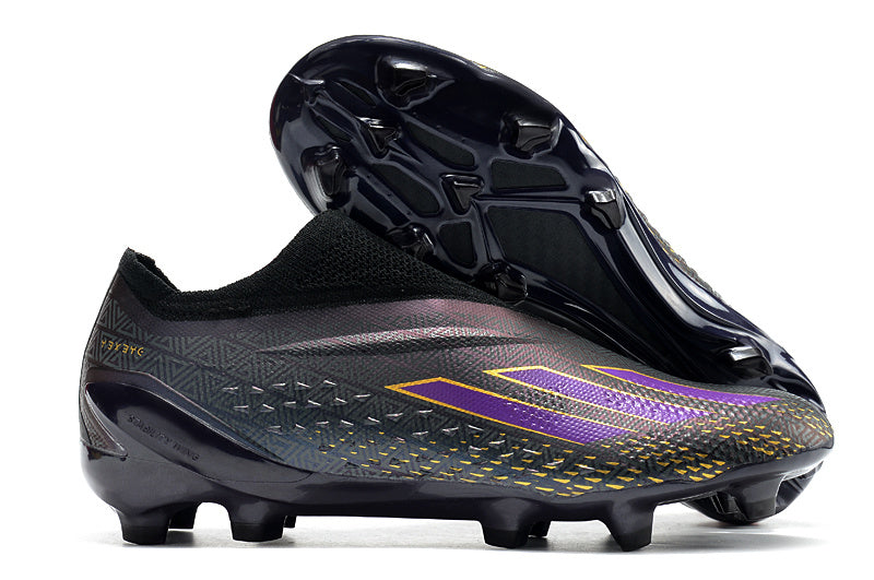 Adidas X Speedportal+ Laceless FG Elite - Noir / Violet / Jaune