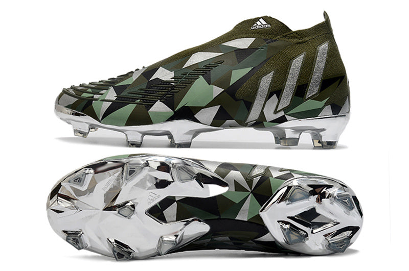Predator Edge Geometric+ Elite FG - Vert militaire / Blanc