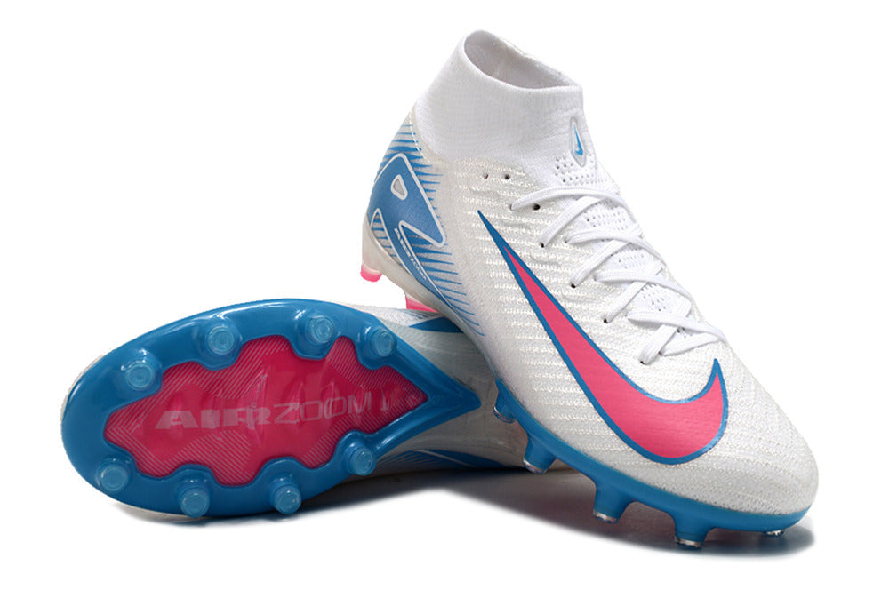 Mercurial Vapor 16 Air Zoom Elite AG - Bleu / Blanc / Rose