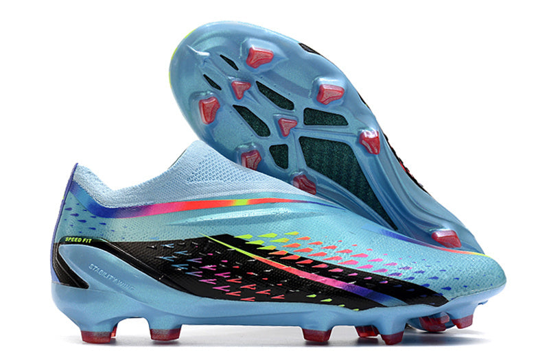 Adidas X Speedportal+ Laceless FG Elite - Noir / Bleu / Multicolore