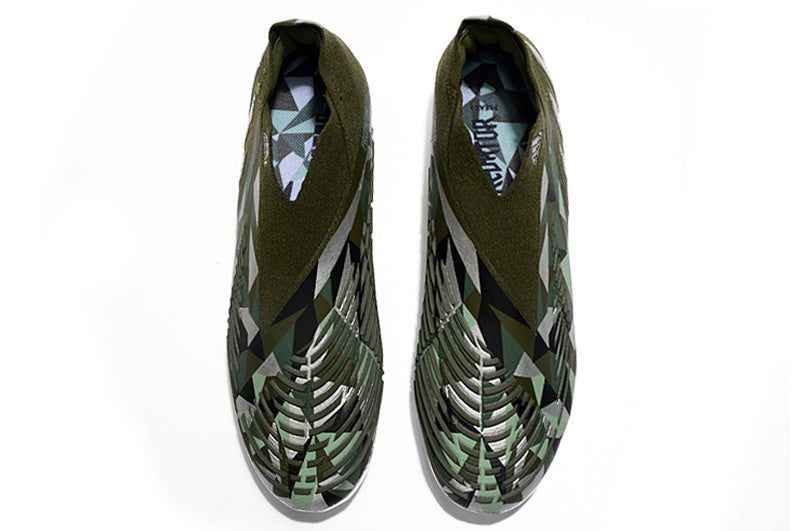 Predator Edge Geometric+ Elite FG - Vert militaire / Blanc