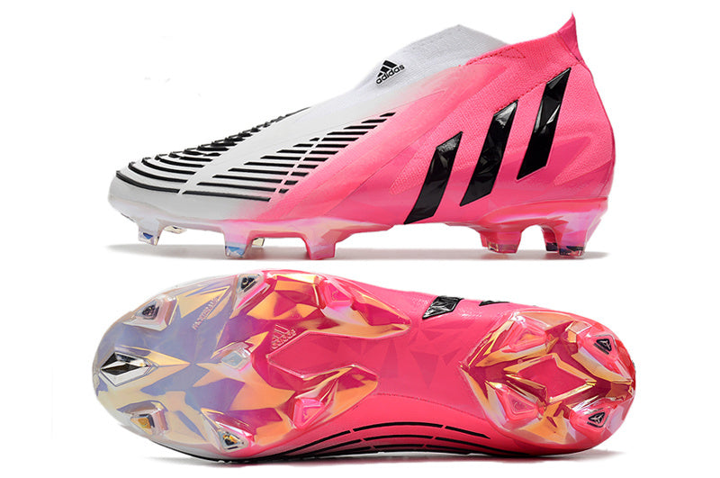 Predator Edge+ Elite FG - Rose / Blanc / Noir