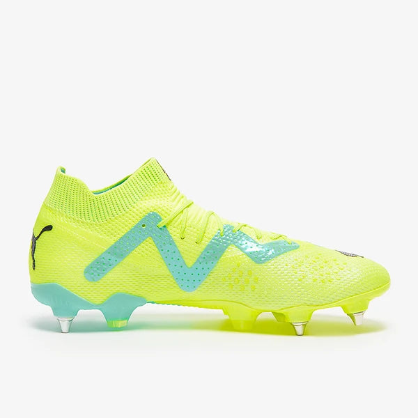 Puma Future Ultimate SG - Jaune vif / Noir Puma / Menthe poivrée électrique