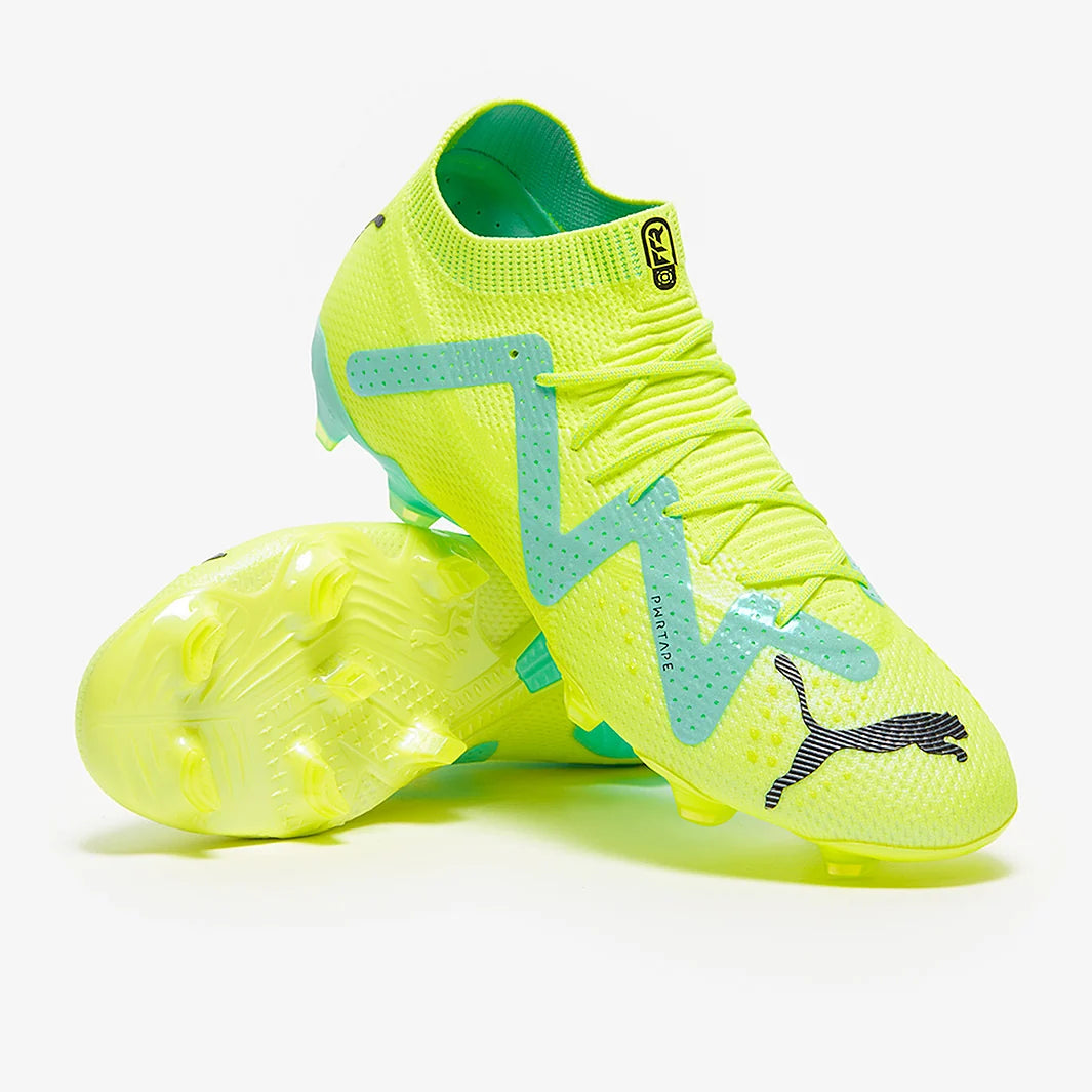 Puma Future Ultimate FG/AG - Jaune vif / Noir Puma / Menthe poivrée électrique