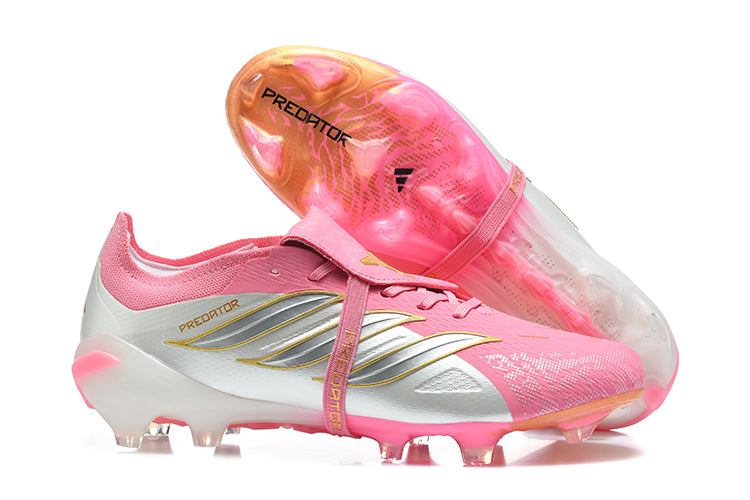 Predator 26 Tongue FG Elite - Rose / Doré / Blanc