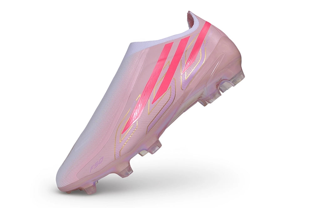 F50 Hyperfast Laceless FG Elite - Blanc / Rose