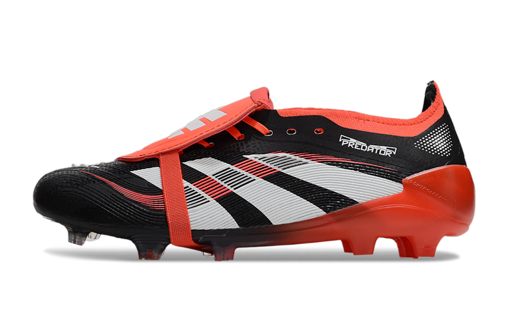 Predator 25 Elite FG Fold-Over Tongue - Noir / Rouge / Blanc