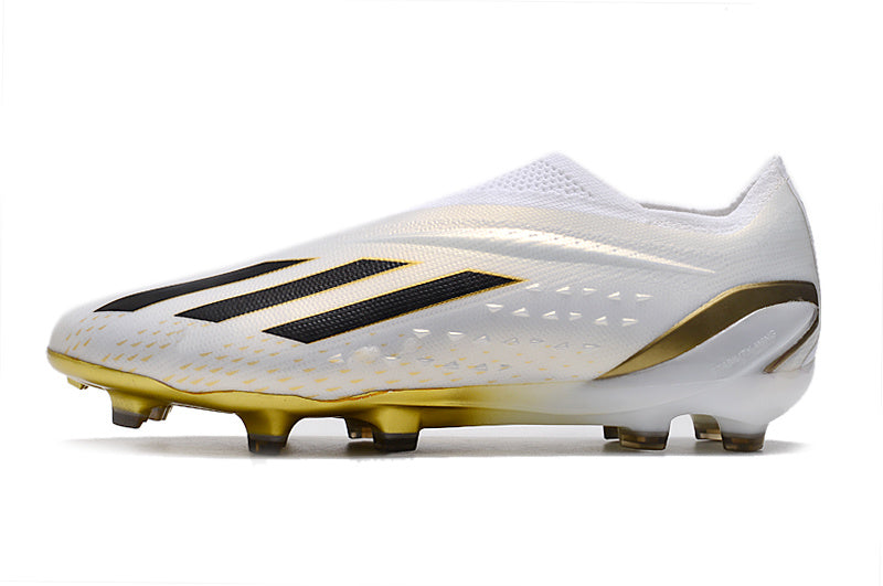 Adidas X Speedportal+ Laceless FG Elite - Noir / Blanc / Doré