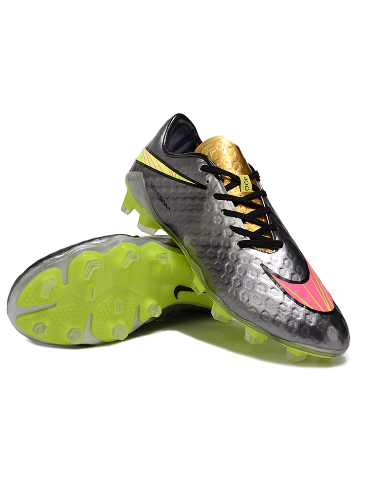 Hypervenom Phantom FG Elite - Solv / Guld / Neon
