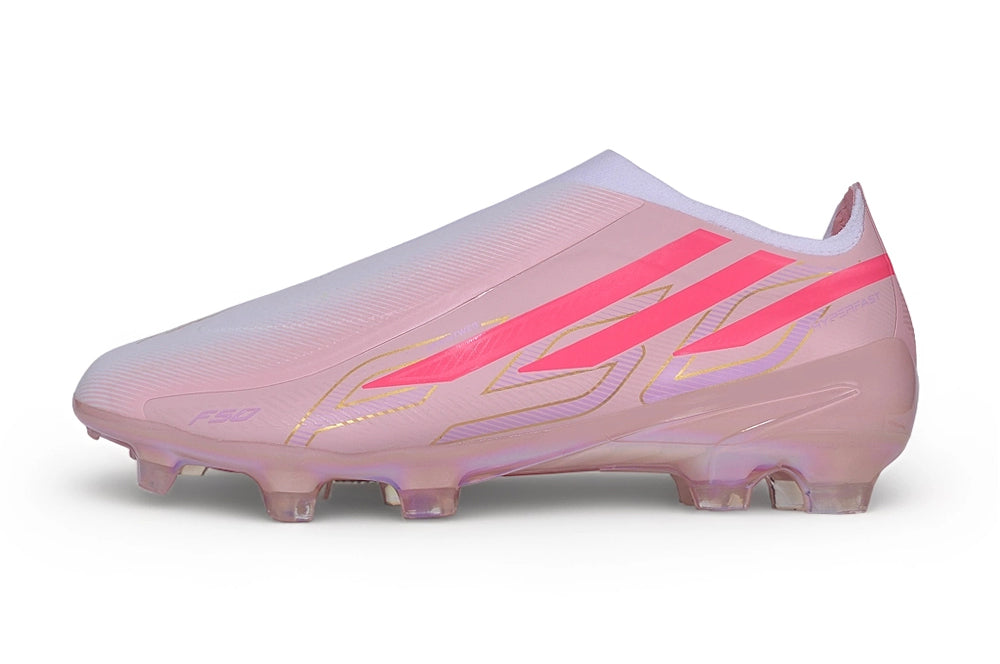 F50 Hyperfast Laceless FG Elite - Blanc / Rose