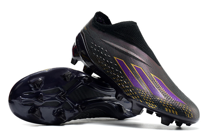 Adidas X Speedportal+ Laceless FG Elite - Noir / Violet / Jaune