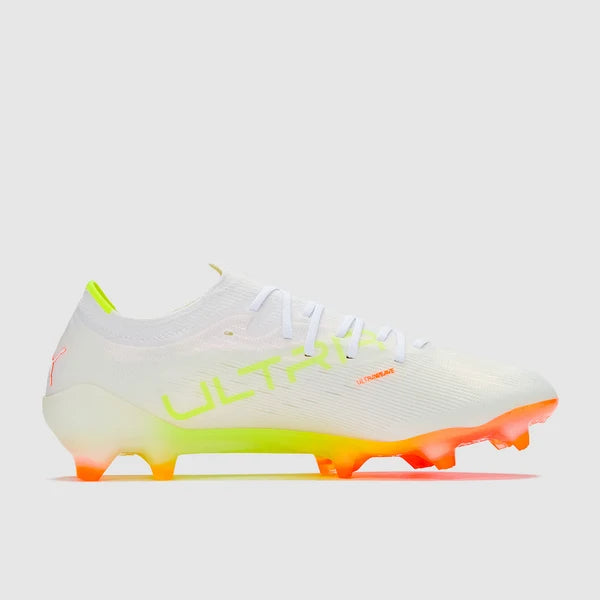 Ultra Nitro 7 Ultimate FG  - Puma Blanc/Jaune Alerte/Heat Fire