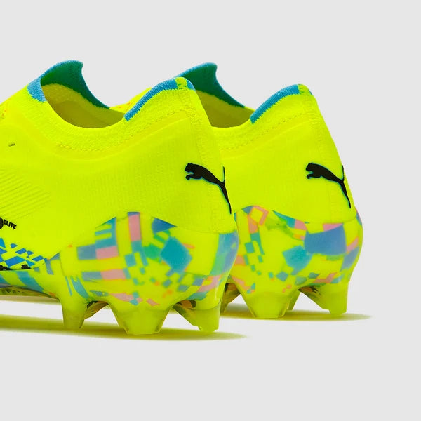 Ultra Nitro 7 Ultimate Level Up FG  - Puma Blanc/Bleu scintillant/Rose scintillant/Jaune vif
