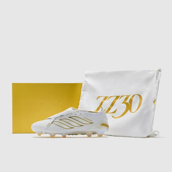 Predator 26 Tongue FG Elite X Zidane - Blanc / Doré