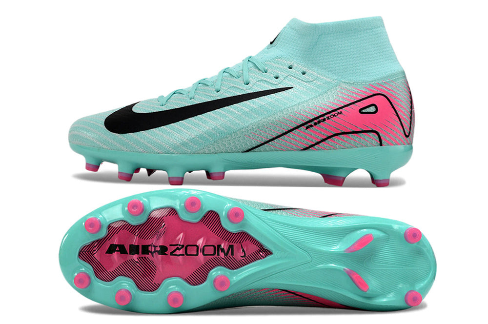 Mercurial Vapor 16 Air Zoom AG Elite - Bleu turquoise / Rose fluo