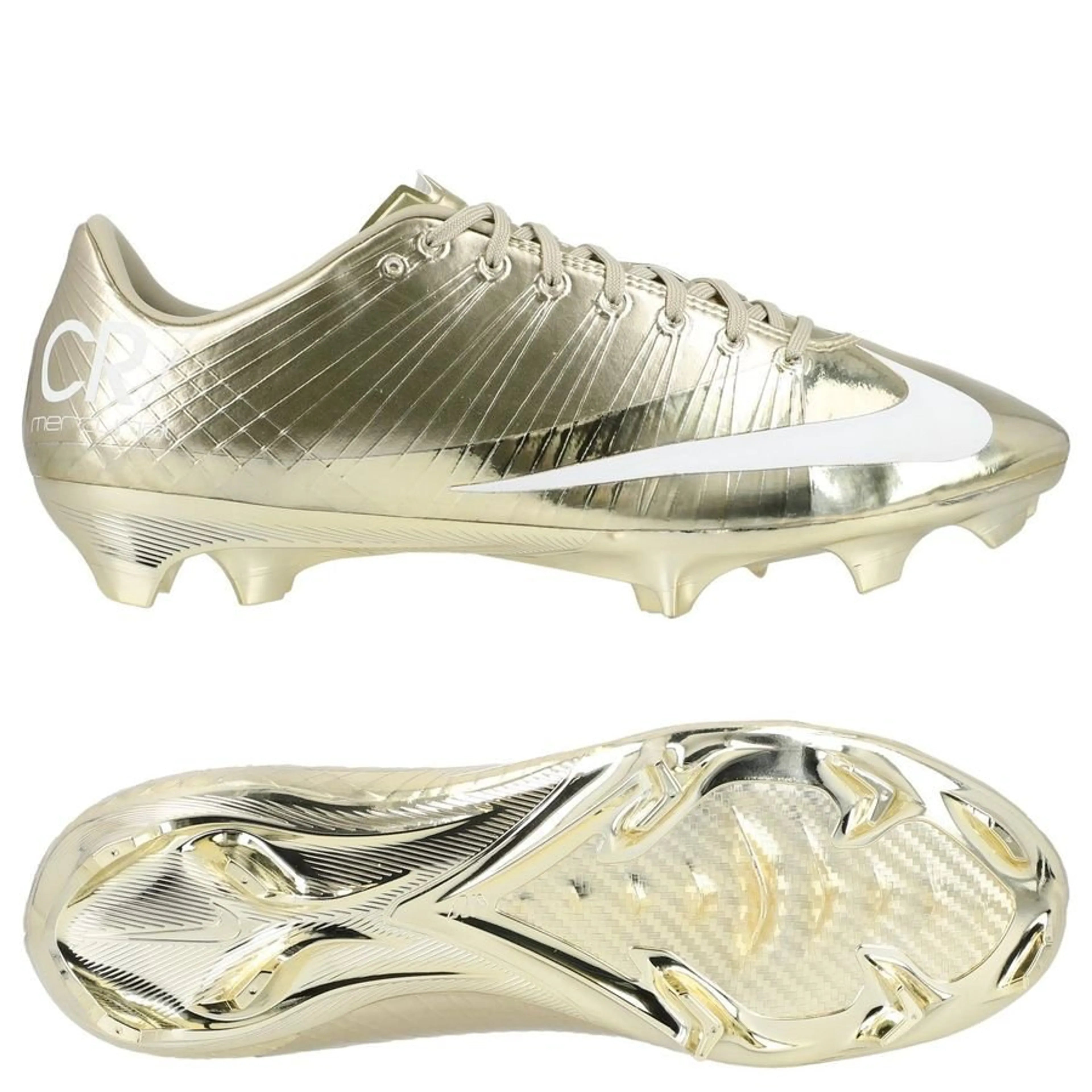 Mercurial Vapor Superfly Elite FG RGN CR7 - Doré / Blanc Limited Edition