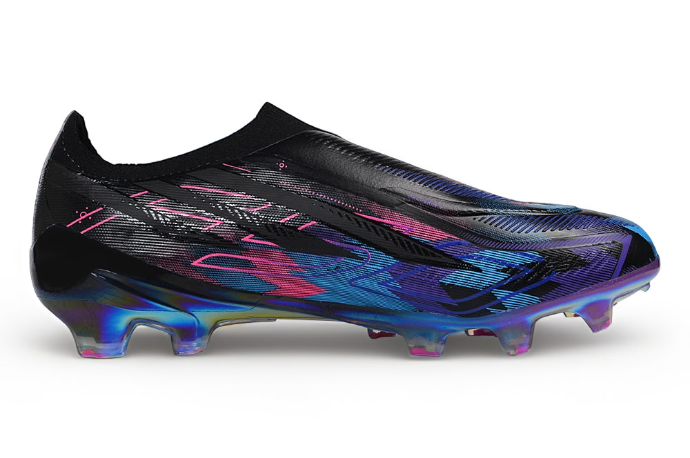 F50 Hyperfast Laceless FG Elite - Noir / Violet / Rose / Bleu