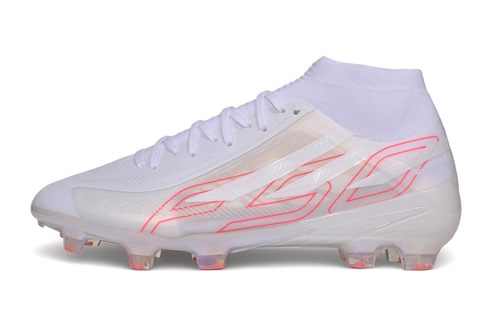 F50 Hyperfast Elite FG Laceless - Ftwr White / Orange