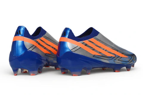F50 Hyperfast FG Elite Laceless - Bleu / Argenté / Orange