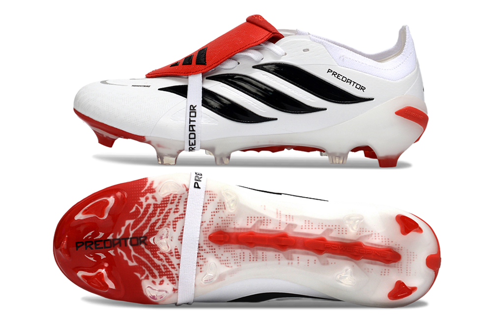 Predator 25 Tongue FG Elite X David Beckham - Rouge / Blanc
