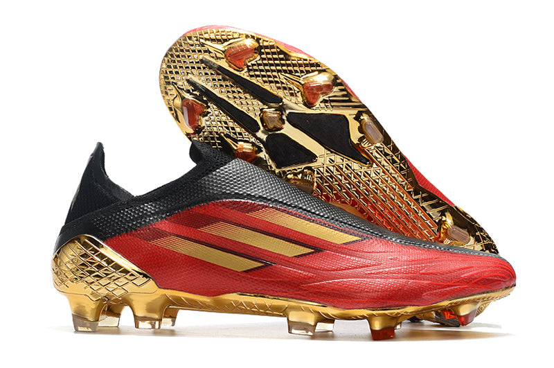 Adidas X Speedflow+ FG Elite - Noir / Rouge / Doré