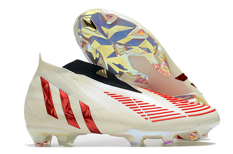 Predator Edge+ Elite FG - Blanc / Rouge