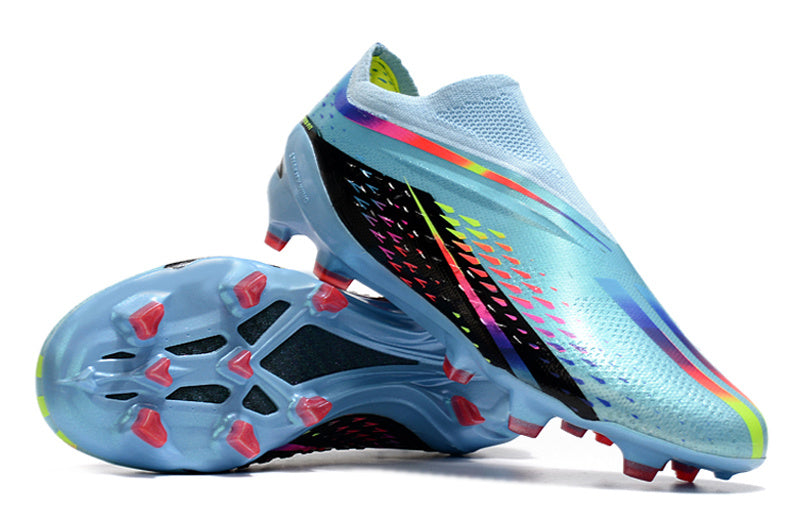 Adidas X Speedportal+ Laceless FG Elite - Noir / Bleu / Multicolore