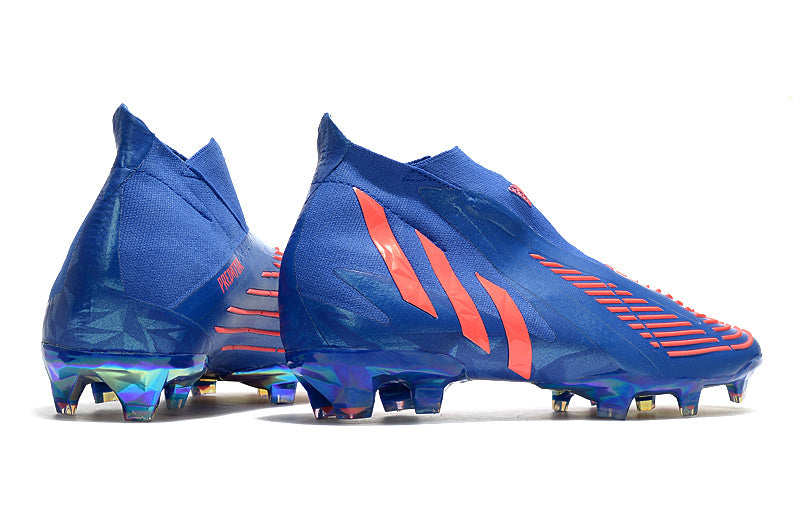 Predator Edge+ Elite FG - Bleu / Orange fluo