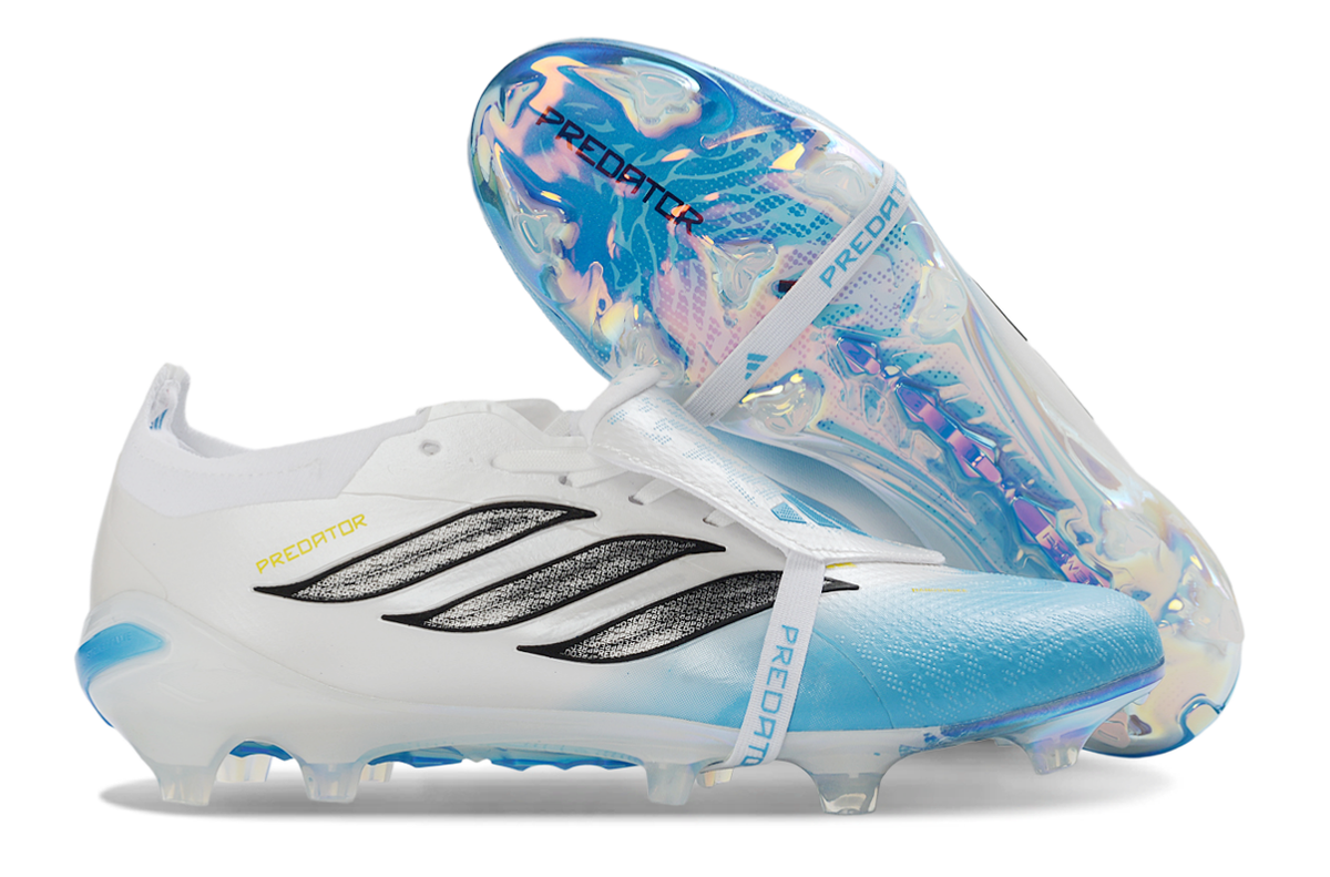 Predator 26 Tongue FG Elite - Bleu / Blanc / Doré